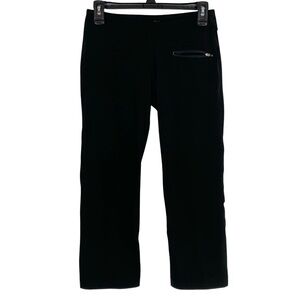 Alo Yoga Crop Leggings Womens Size Small Black Low Mid Rise Straight Cropped